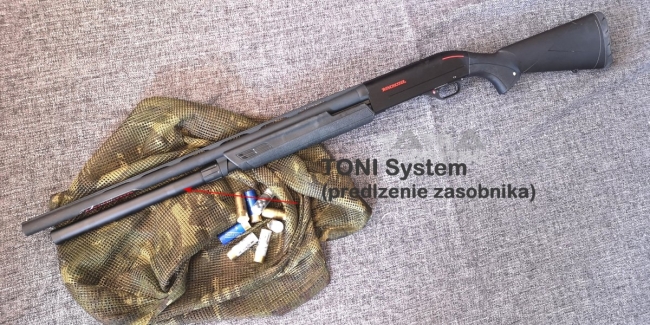 Predlženie zásobníka +4 náboje pre Winchester brokovnice